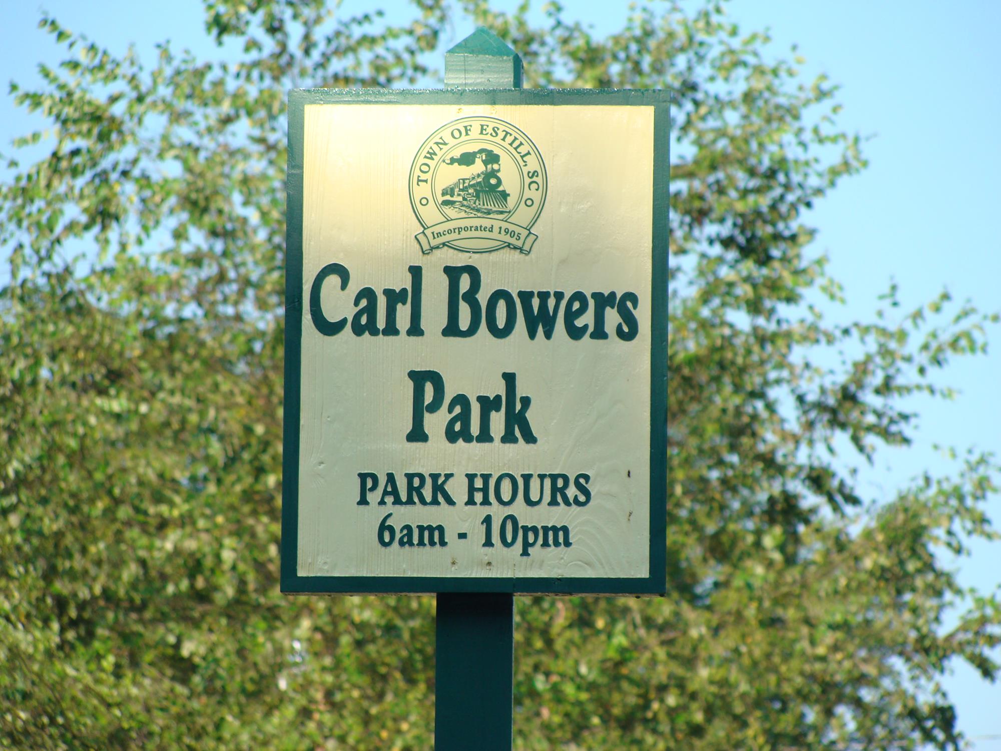 CARL BOWERS PARK SIGN